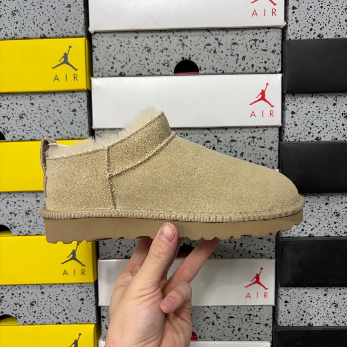 UGG Sand Low-Profile Mini Slip-On Shoes