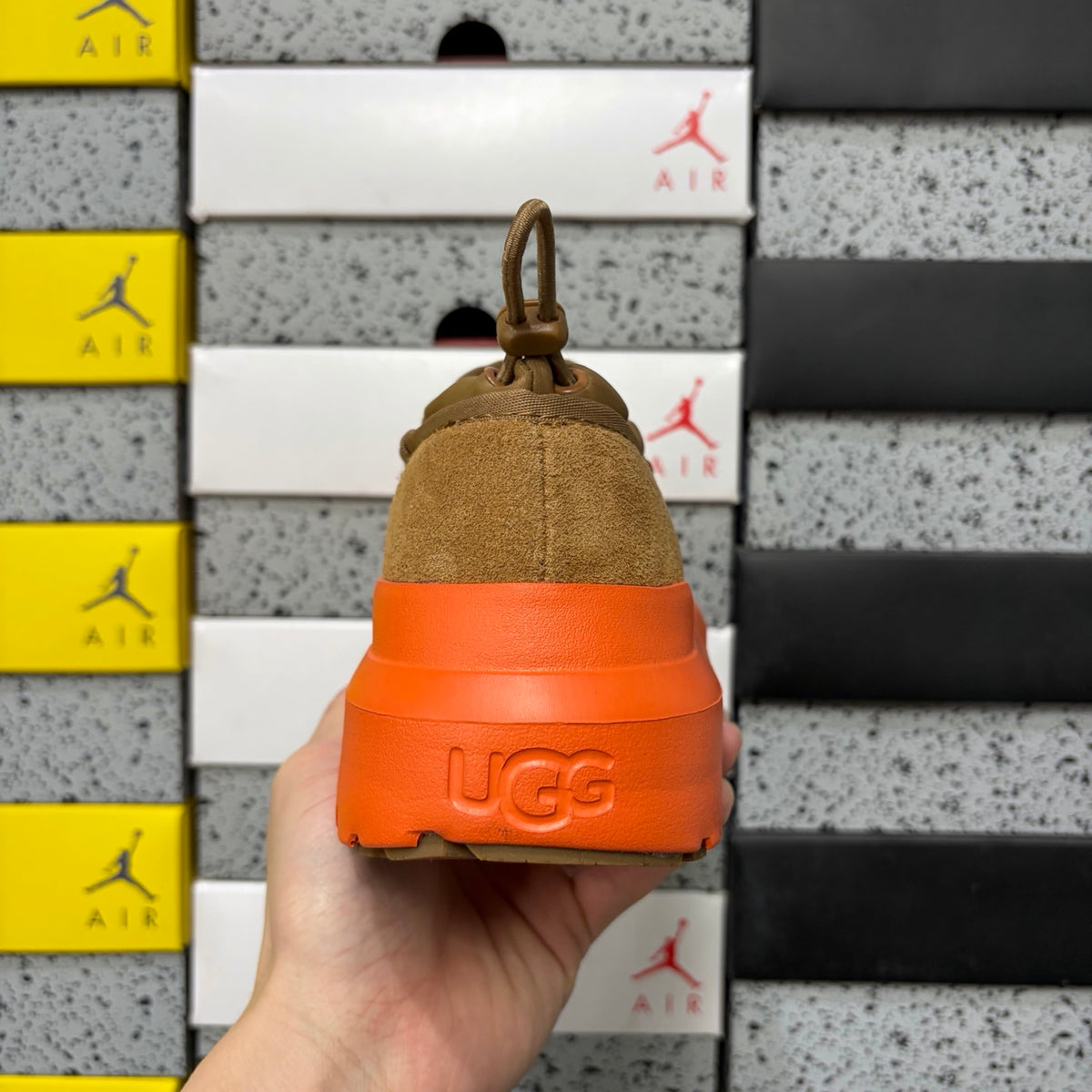 UGG Tasman Chestnut Slip-On Shoes with Orange Chunky Sole | 4096