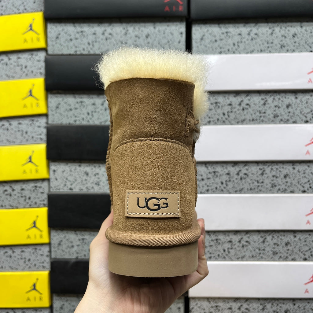 UGG Chestnut Button Ankle Boots