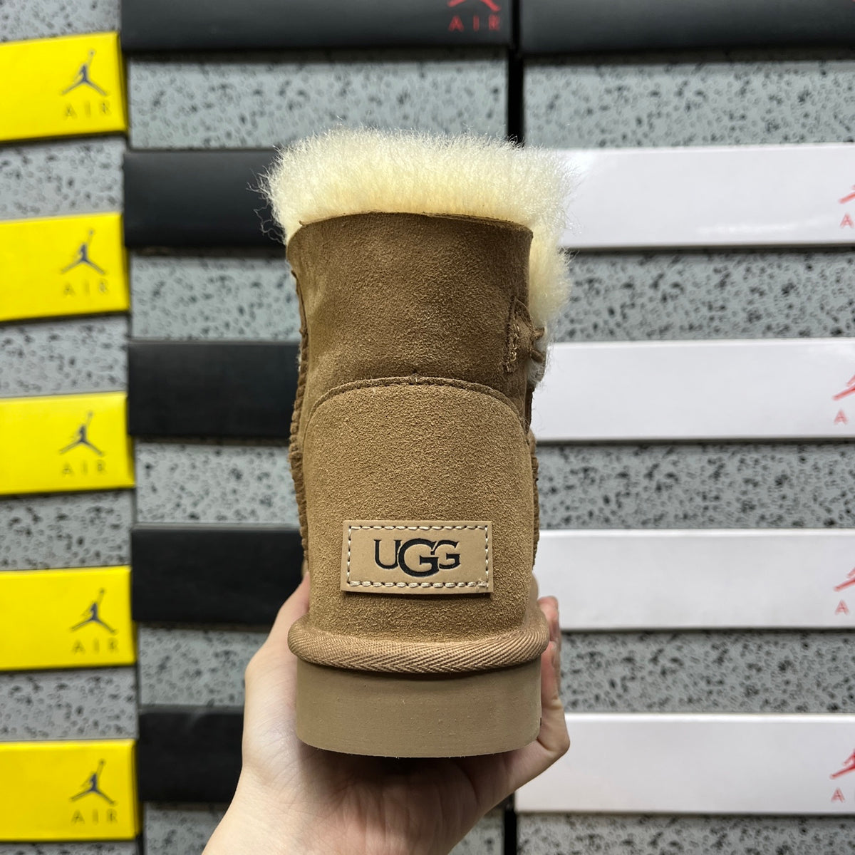 UGG Chestnut Button Ankle Boots