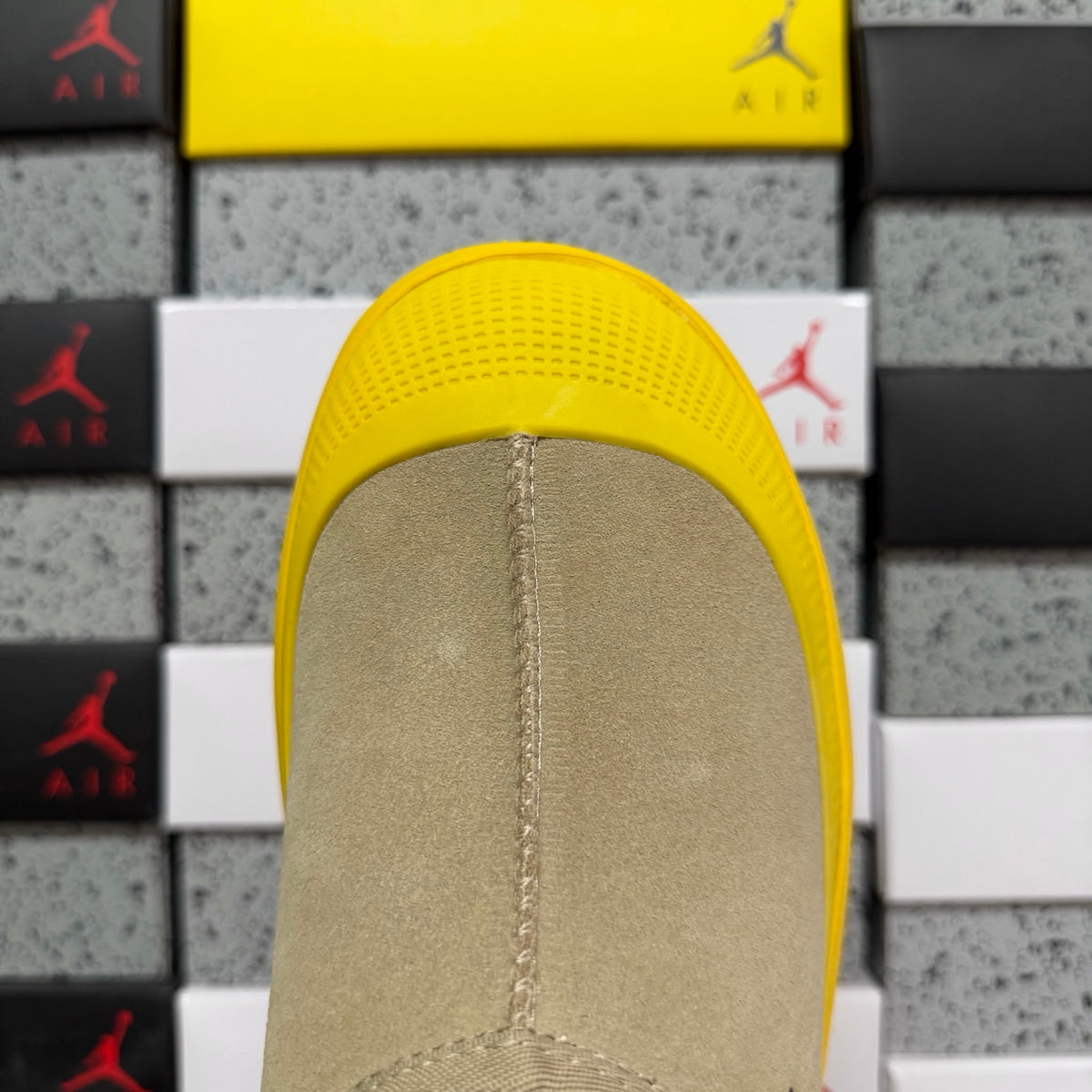 UGG Tasman Sand Slip-On Shoes with Yellow Chunky Sole | 4096
