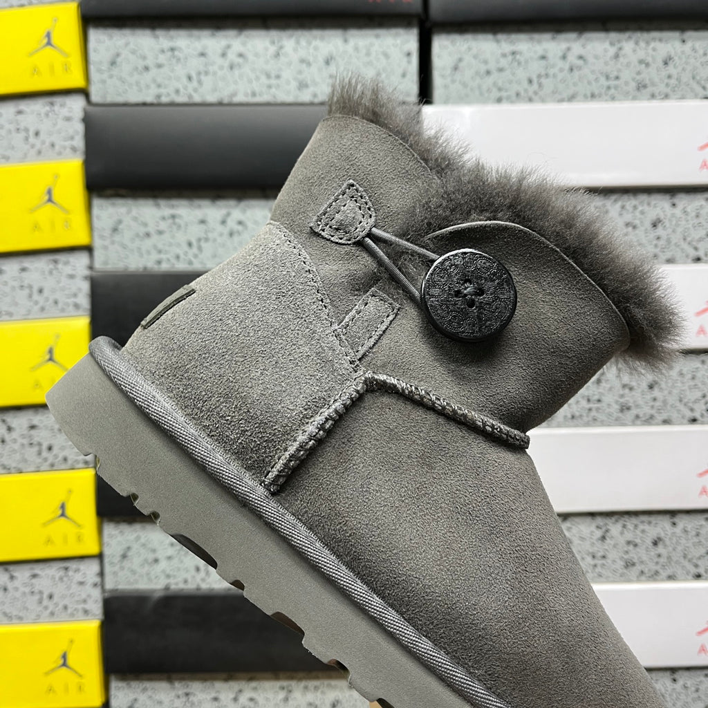 UGG Grey Button Ankle Boots