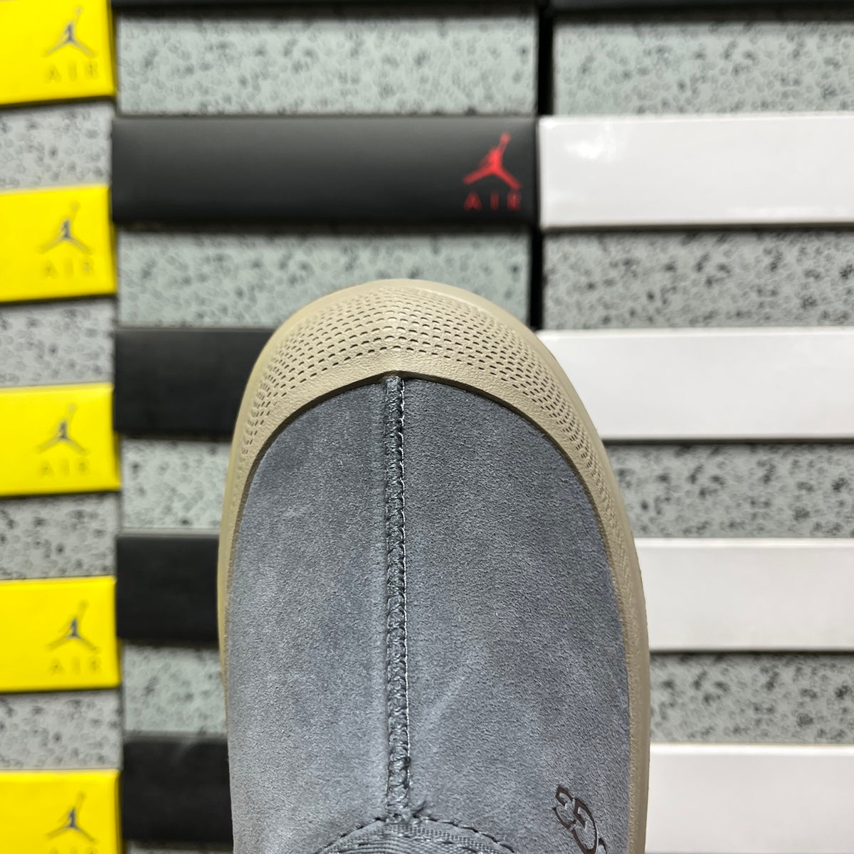 UGG Asphalt Grey Slip-On Platform Shoes
