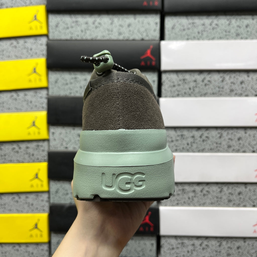 UGG Taupe & Mint Green Slip-On Platform Shoes