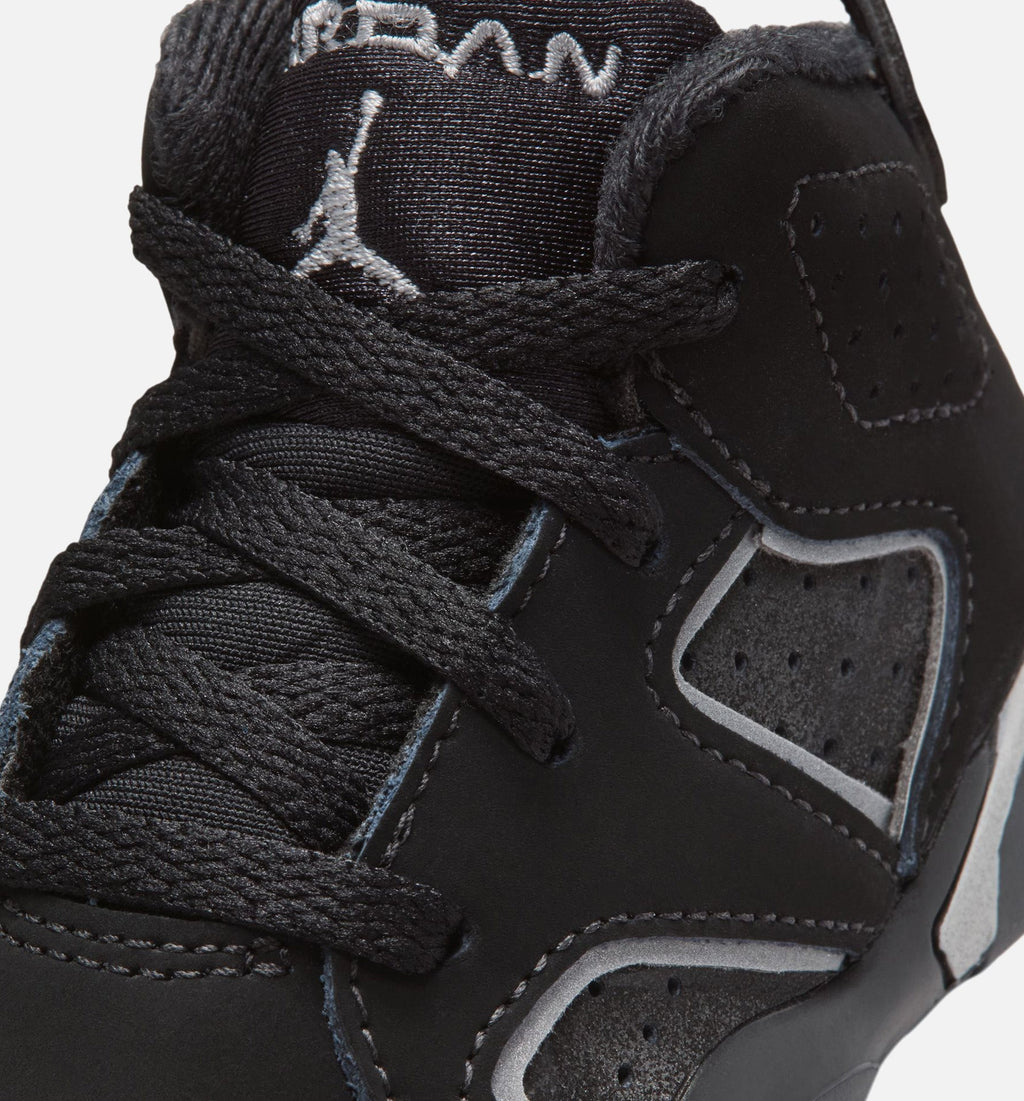 Air Jordan 6 Cap & Gown Infant/Toddler Shoe - Black/Reflective Silver