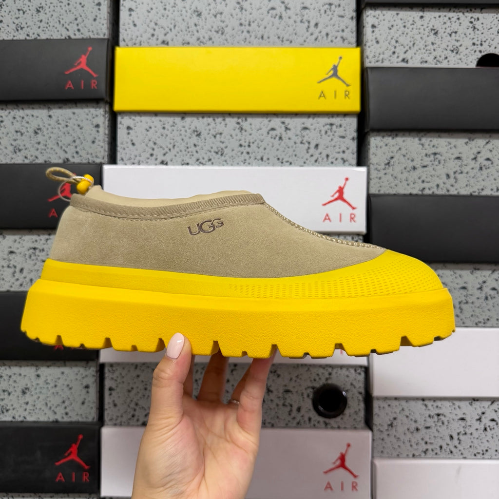 UGG Tasman Sand Slip-On Shoes with Yellow Chunky Sole | 4096
