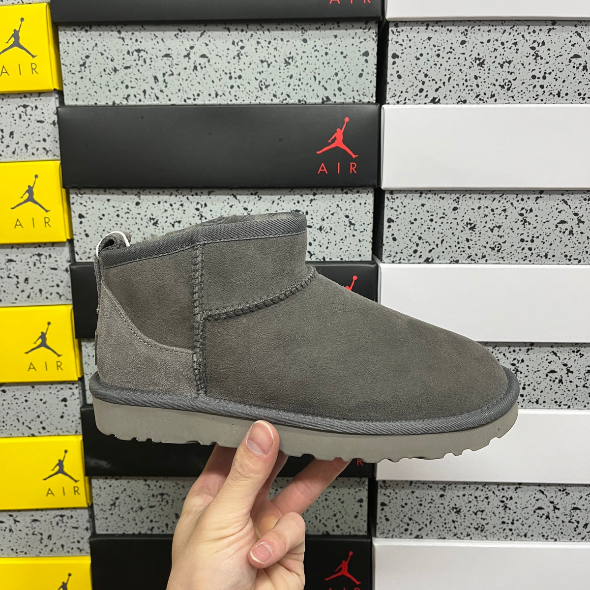 UGG Grey Mini Ankle Boots | W1116109