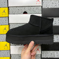 UGG Black Platform Mini Boots | 3 cm Sole
