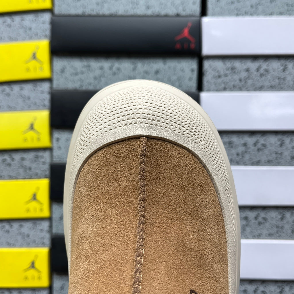 UGG Chestnut & Off-White Slip-On Platform Shoes