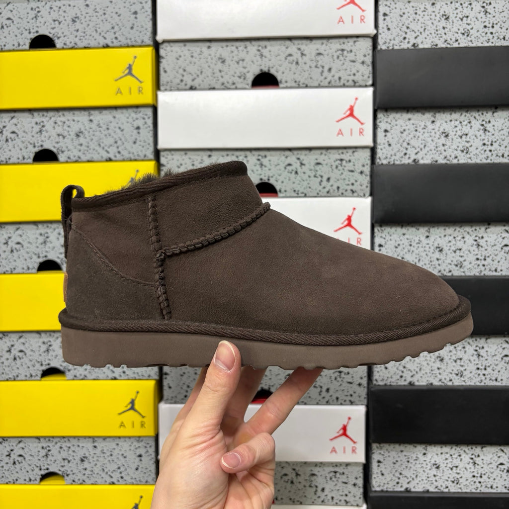 UGG Chocolate Brown Mini Pull-On Ankle Boots