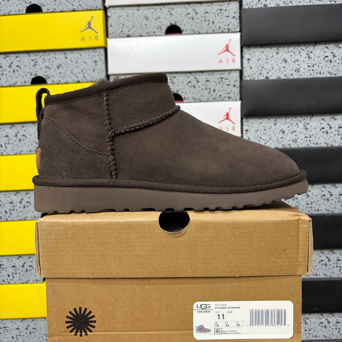 UGG Chocolate Brown Mini Pull-On Ankle Boots