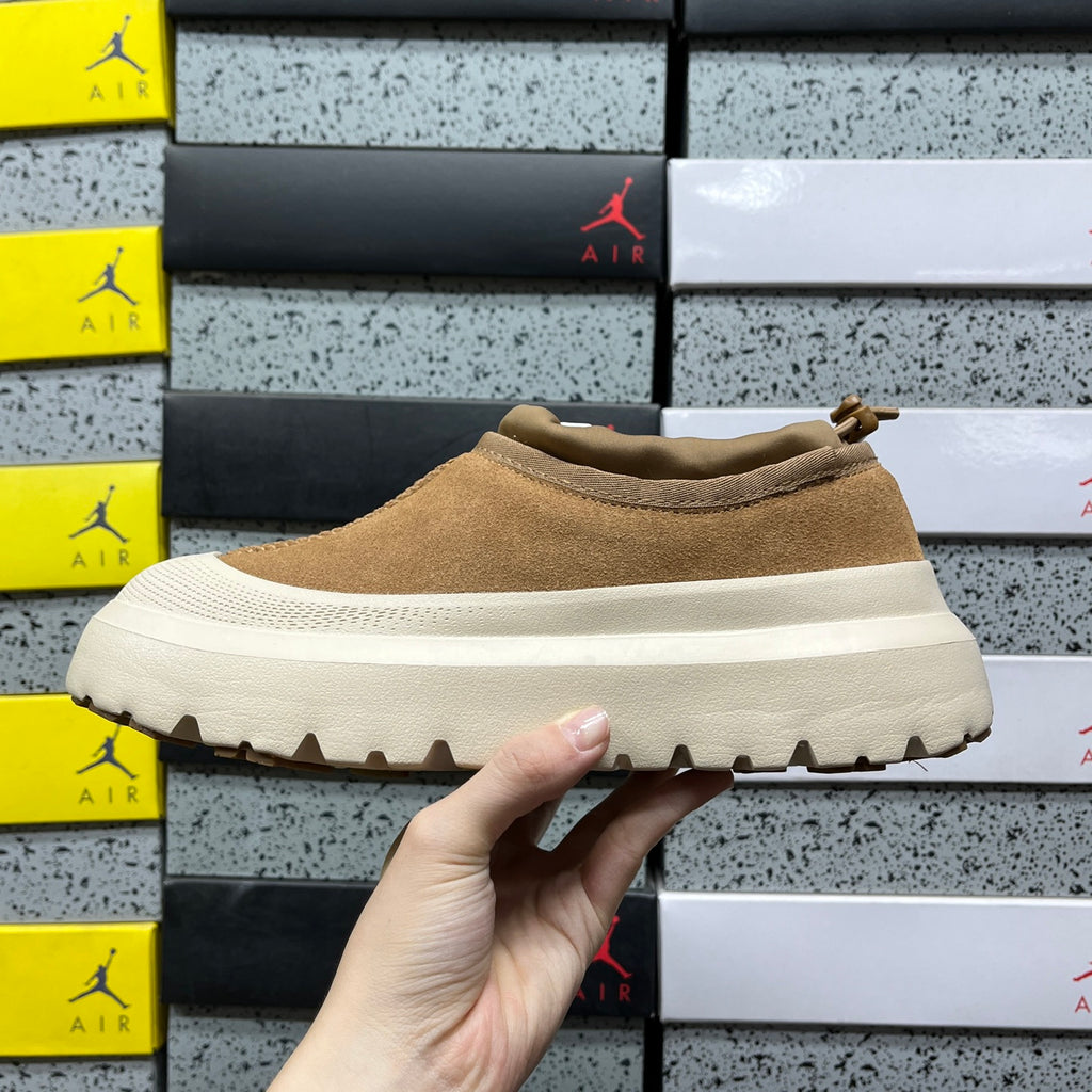 UGG Chestnut & Off-White Slip-On Platform Shoes