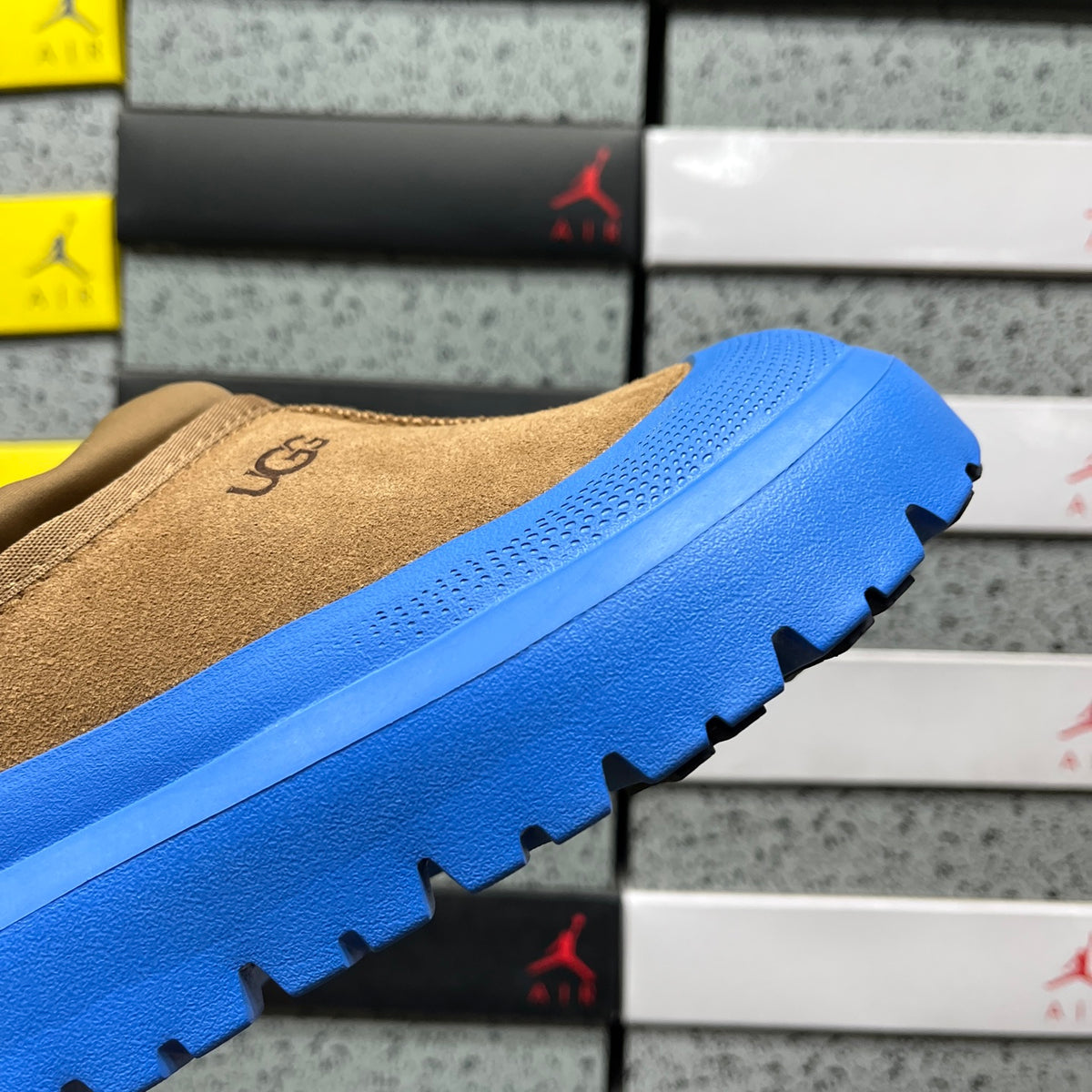 UGG Chestnut & Blue Slip-On Platform Shoes