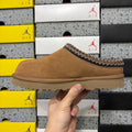 UGG Chestnut Braided-Trim Low-Profile Slip-On Shoes