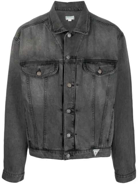 GUESS USA logo-patch denim jacket
