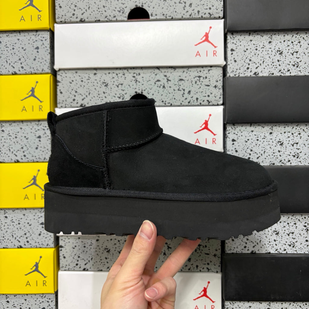 UGG Black Platform Mini Boots | 3 cm Sole