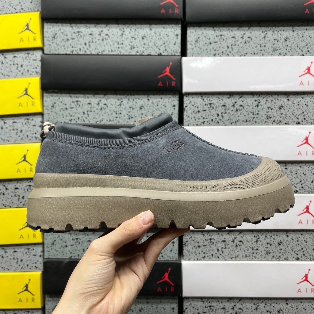 UGG Asphalt Grey Slip-On Platform Shoes