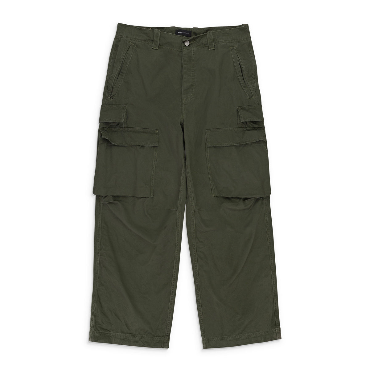 DOUBLE POCKET CARGO GREEN CARGO PANTS