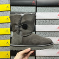UGG Grey Button Mid-Calf Boots