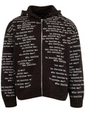Who Decides War Scripture zip-up hoodie