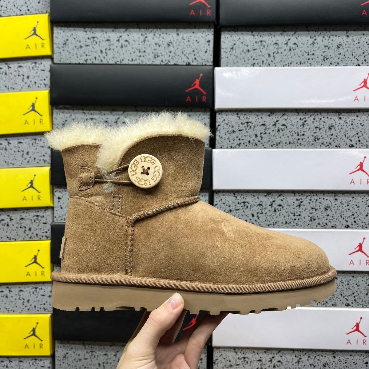 UGG Chestnut Button Ankle Boots