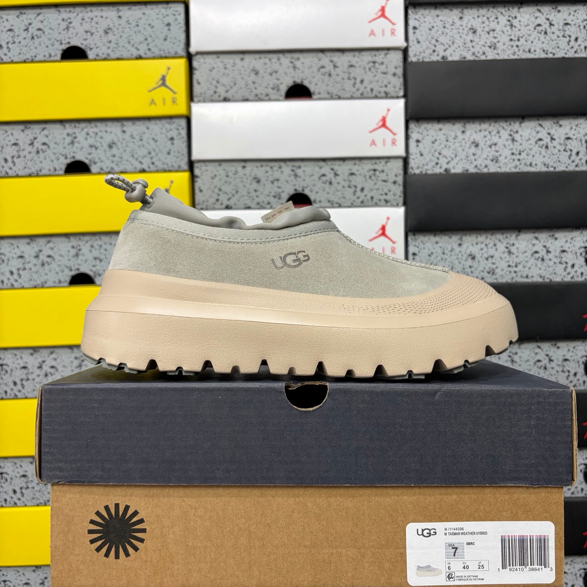 UGG Tasman Chestnut & White Slip-On Shoes | 4096