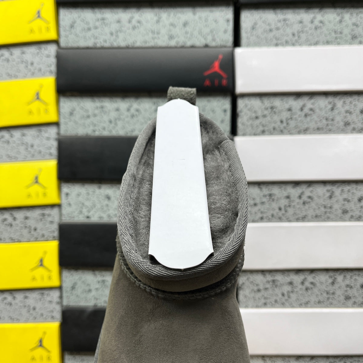 UGG Grey Slip-On Ankle Boots