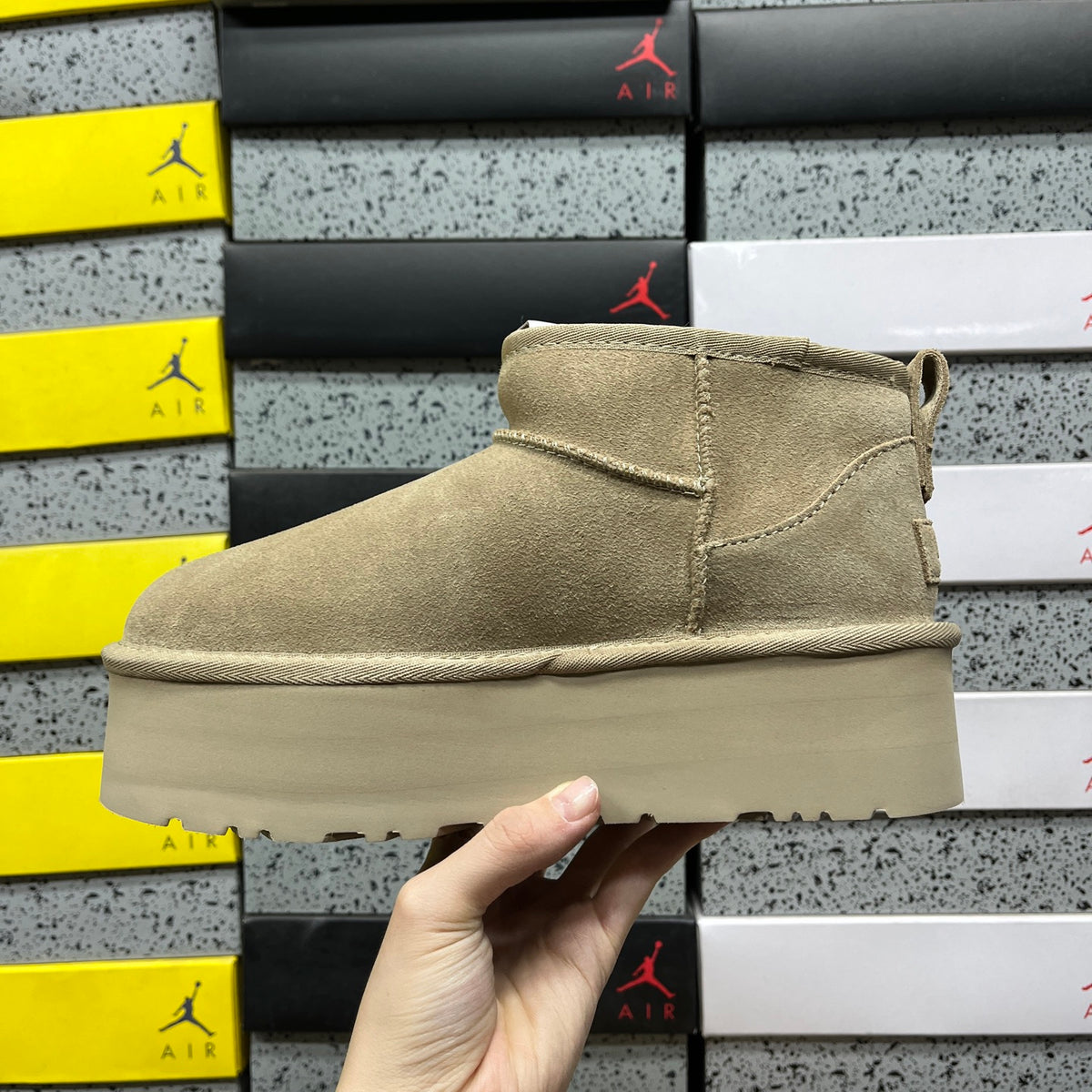 UGG Mustard Seed 5 cm Platform Ankle Boots