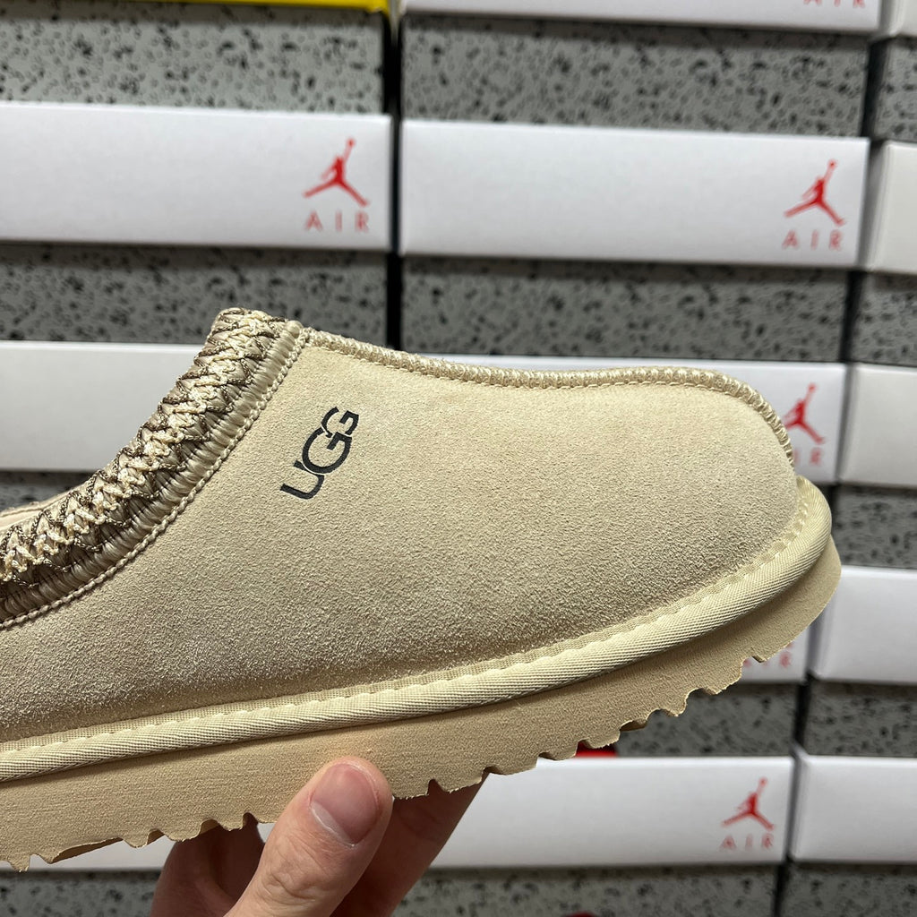 UGG Mustard Seed Braided-Trim Low-Profile Slip-On Shoes