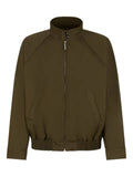 Marni deep green organic gabardine bomber jacket
