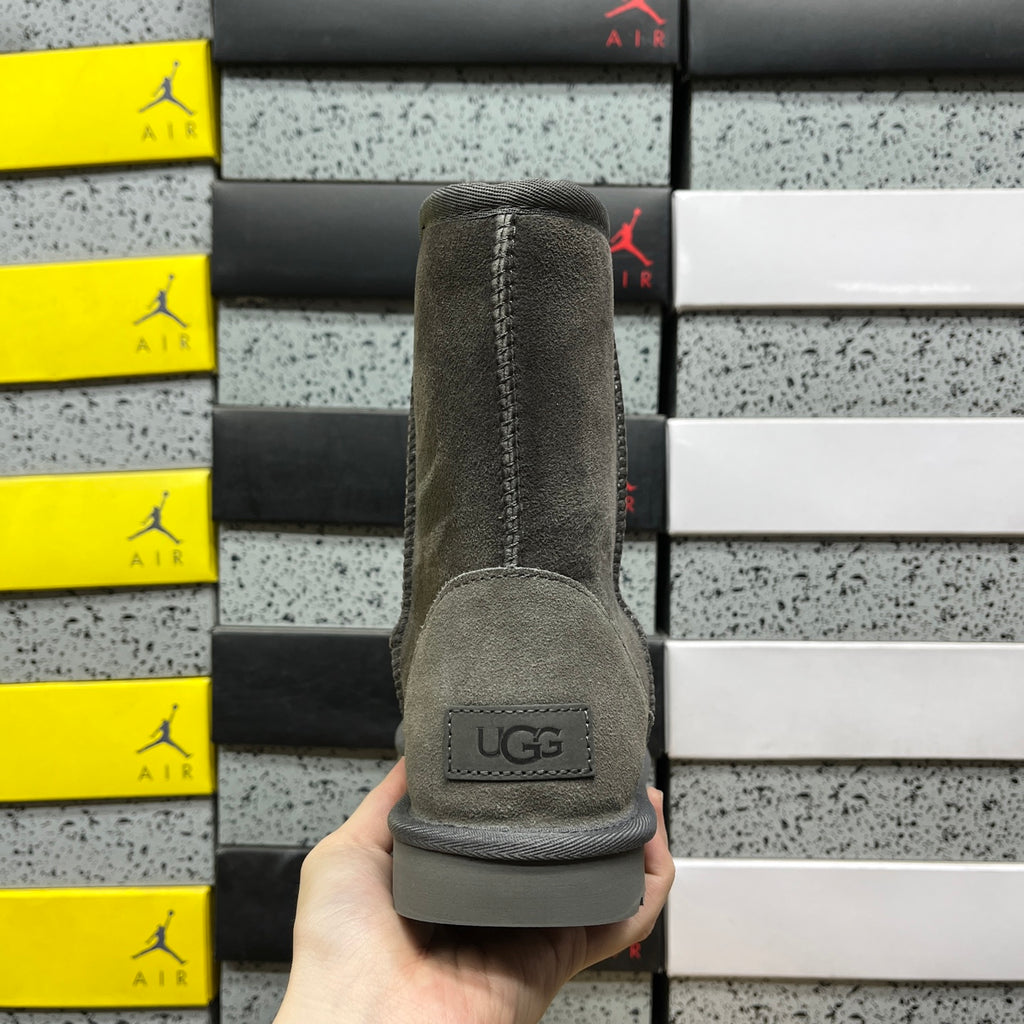 UGG Grey Pull-On Mid-Calf Boots