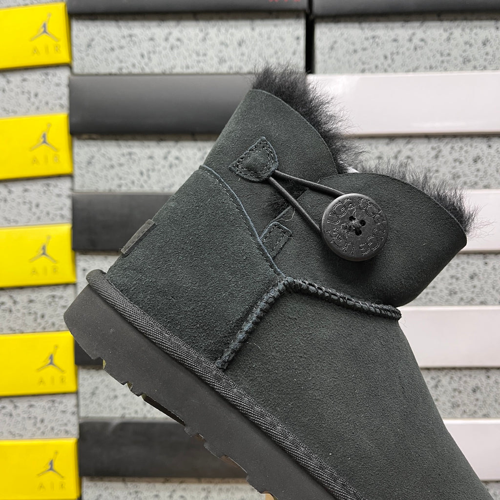 UGG Black Button Ankle Boots