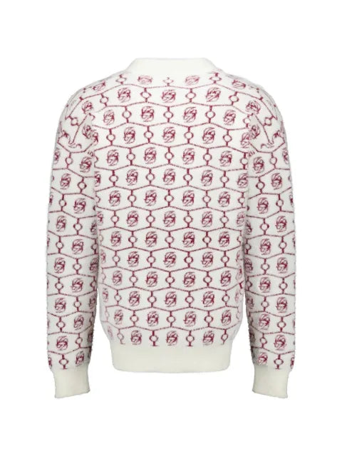 Drôle De Monsieur D Miroir monogram-jacquard cardigan