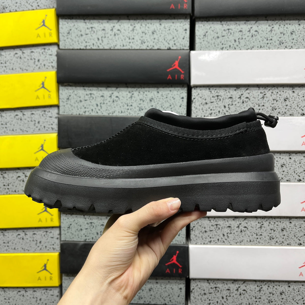UGG Black Slip-On Platform Shoes