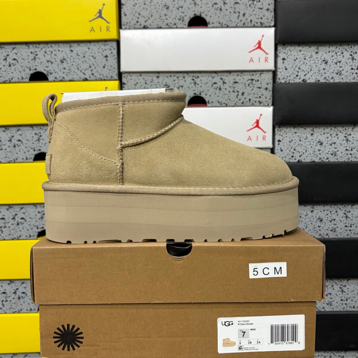 UGG Mustard Platform Mini Boots | 5 cm Sole