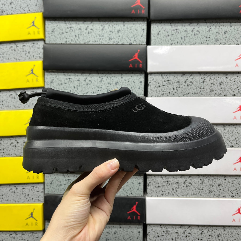 UGG Black Slip-On Platform Shoes
