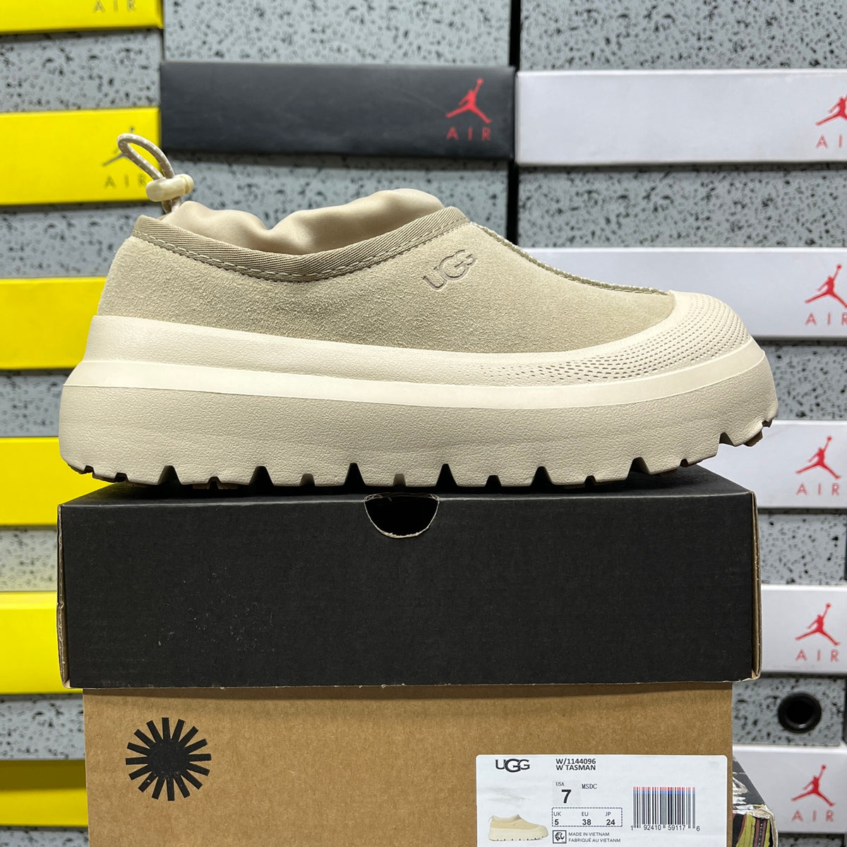 UGG Mustard Seed & Off-White Slip-On Platform Shoes