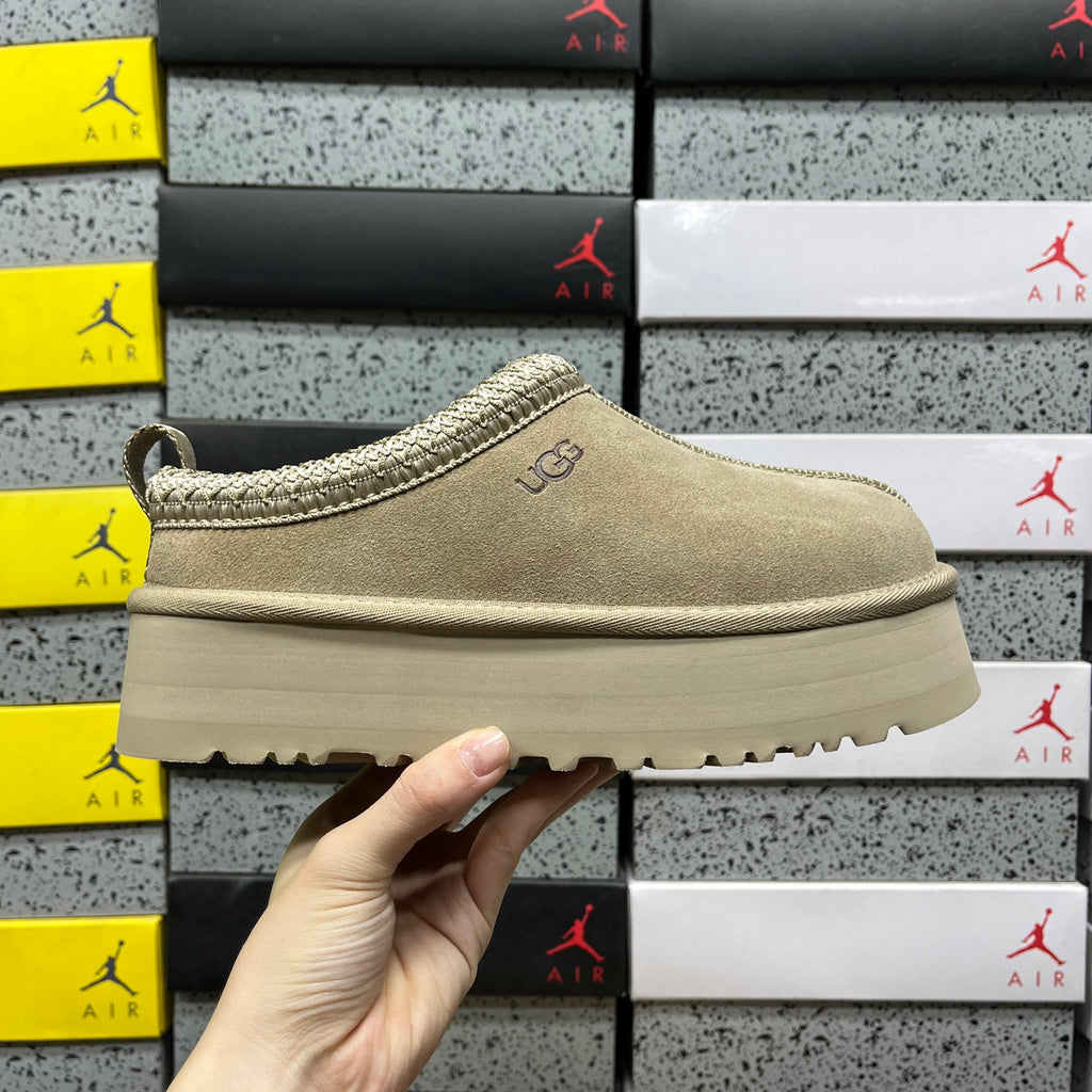 UGG Mustard Seed Braided-Trim Platform Slip-On Shoes