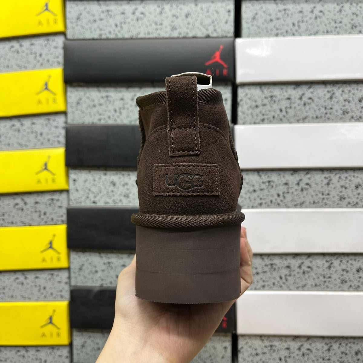 UGG Chocolate Brown 5 cm Platform Ankle Boots