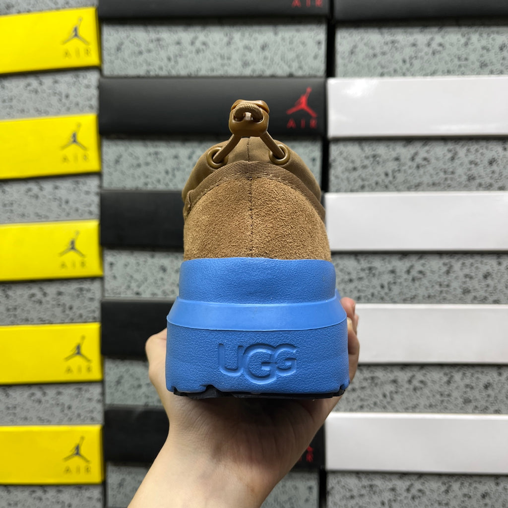 UGG Chestnut & Blue Slip-On Platform Shoes