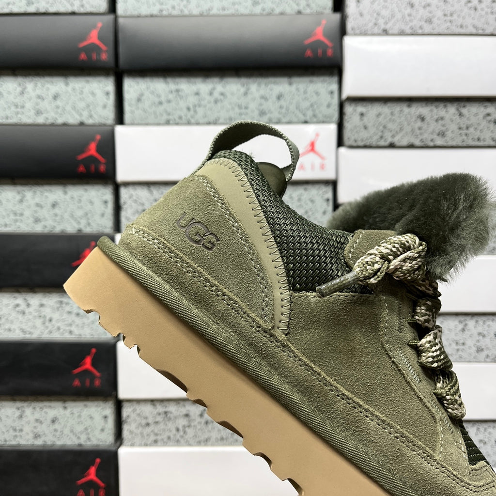 UGG Moss Green Lace-Up Platform Shoes