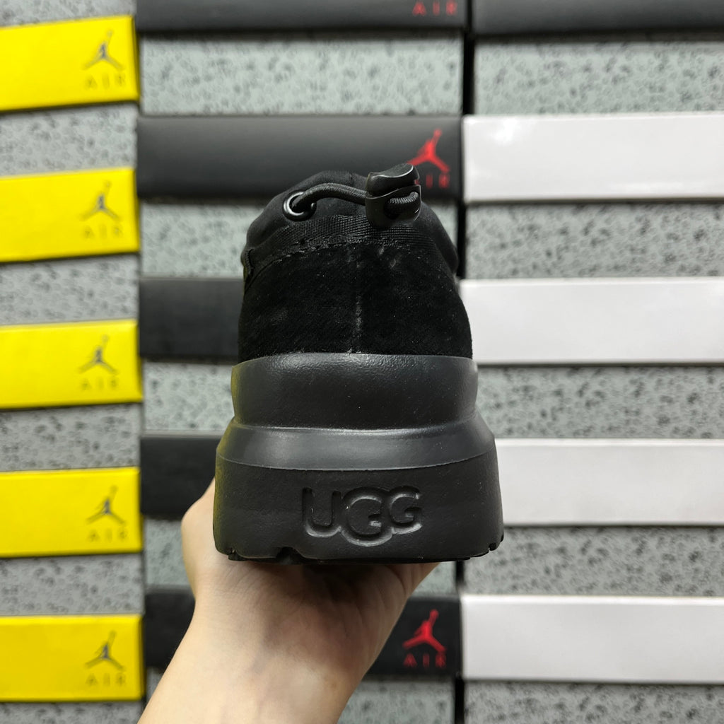 UGG Black Slip-On Platform Shoes