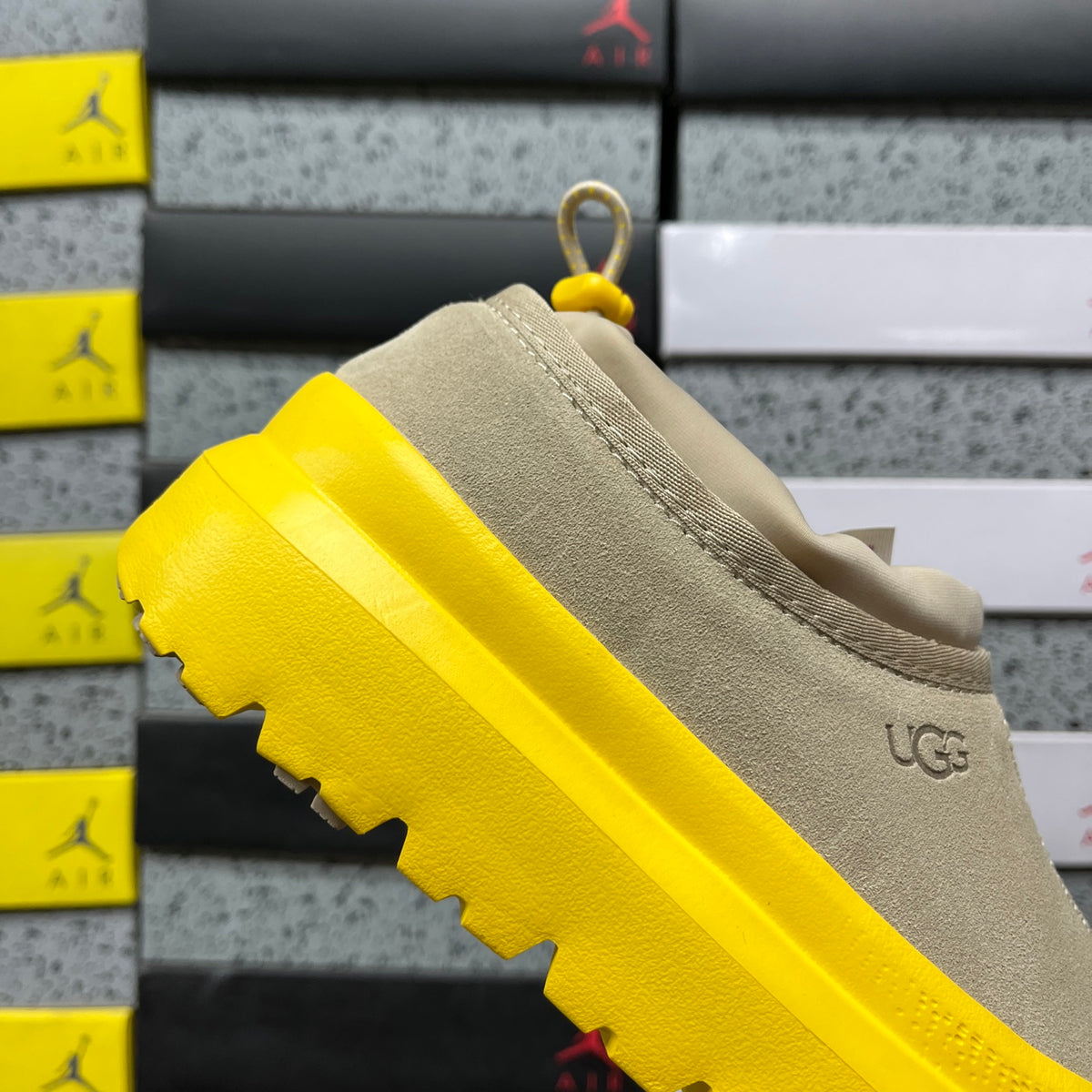 UGG Sand & Yellow Slip-On Platform Shoes