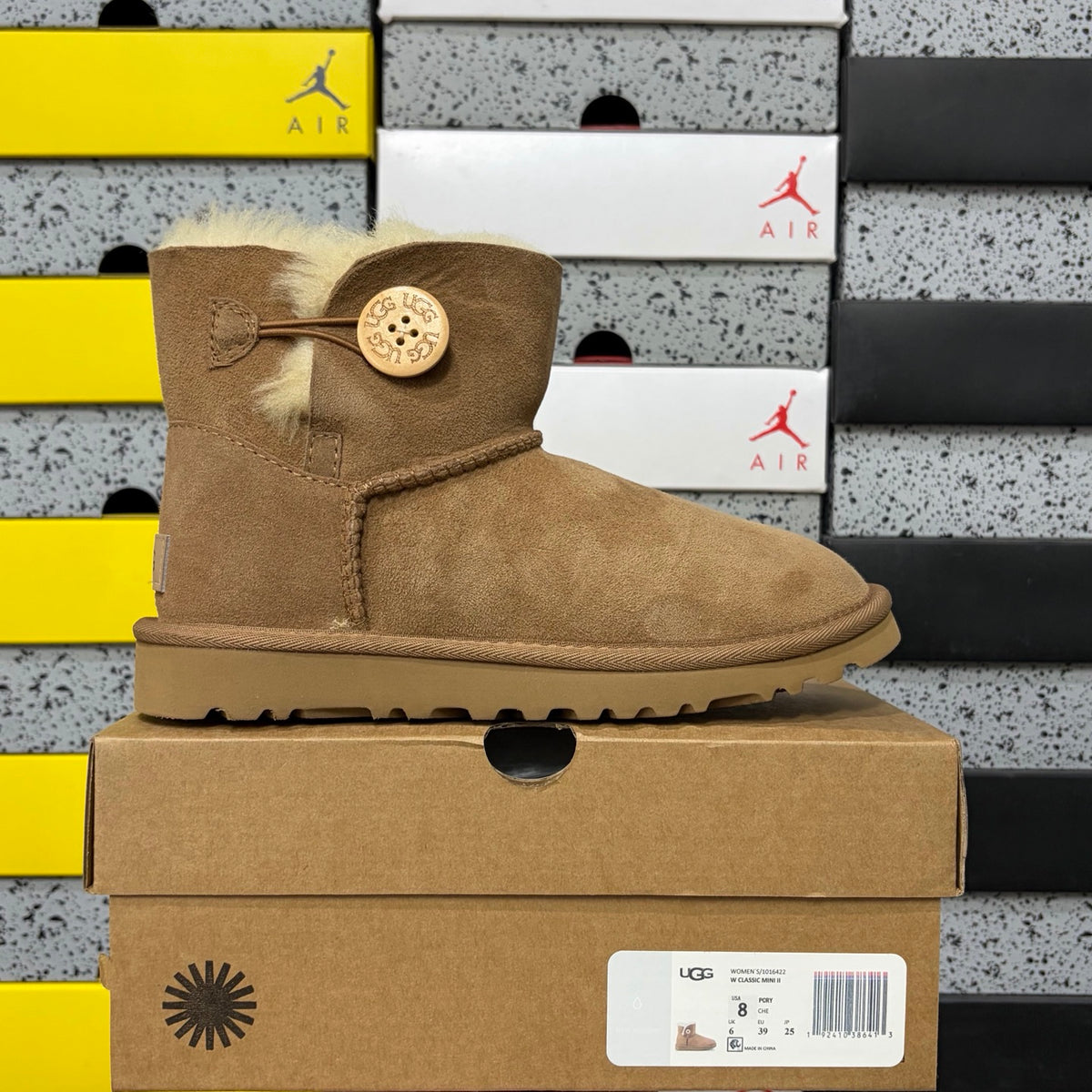 UGG Chestnut Button Boots with Plush Lining