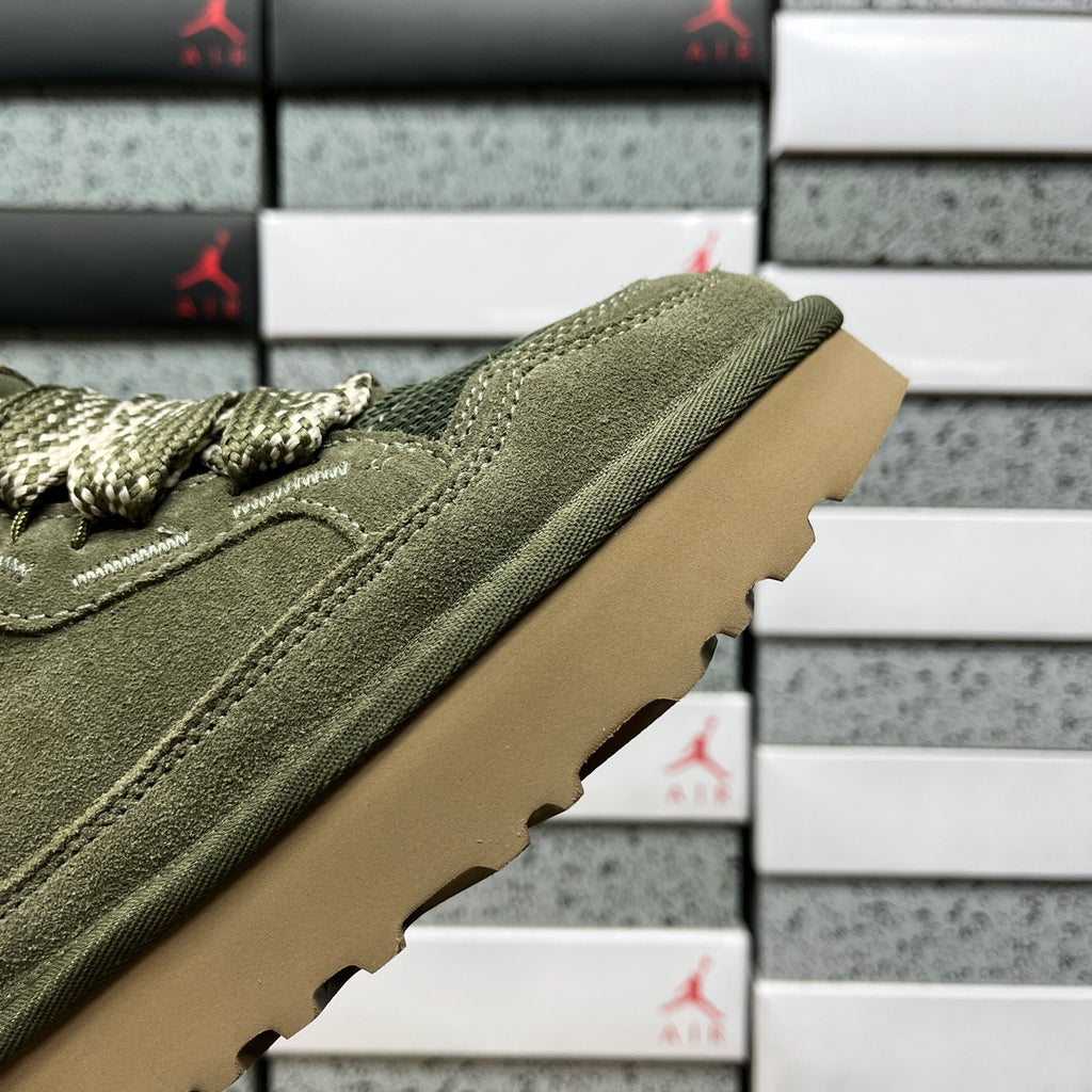 UGG Moss Green Lace-Up Platform Shoes