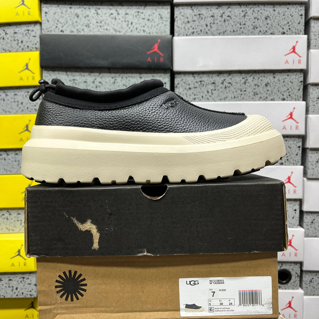 UGG Black & Off-White Slip-On Platform Shoes