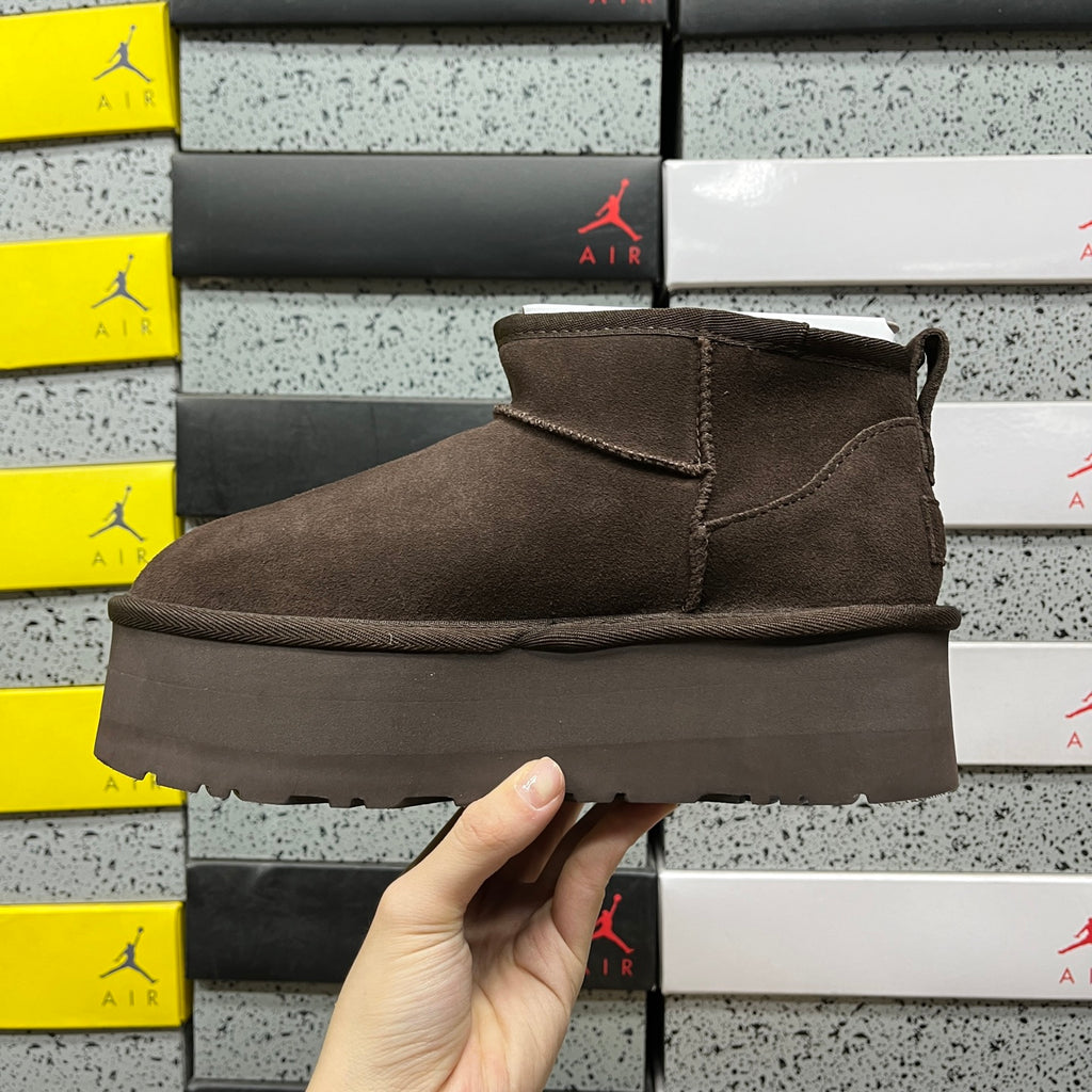 UGG Chocolate Brown 5 cm Platform Ankle Boots
