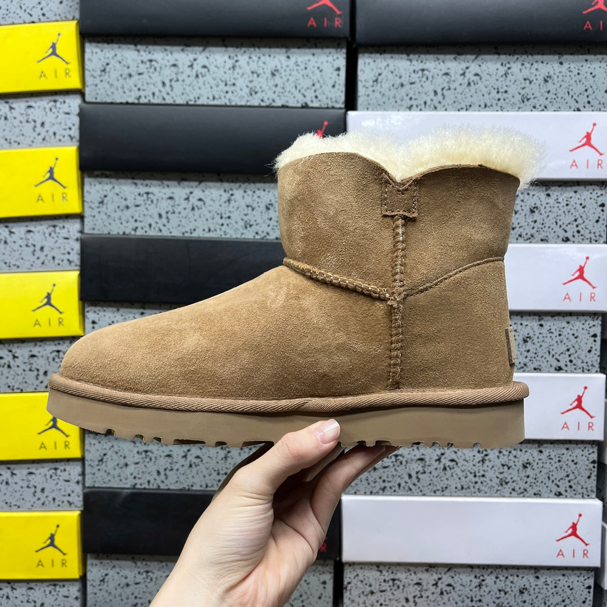 UGG Chestnut Button Ankle Boots