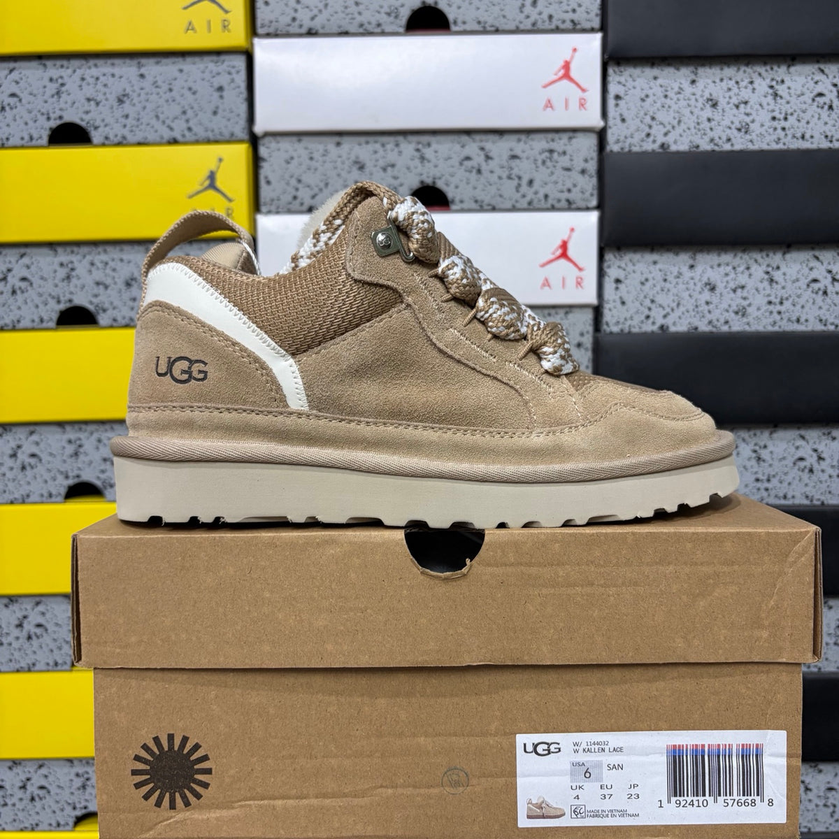 UGG Sand Chunky Lace-Up Shoes