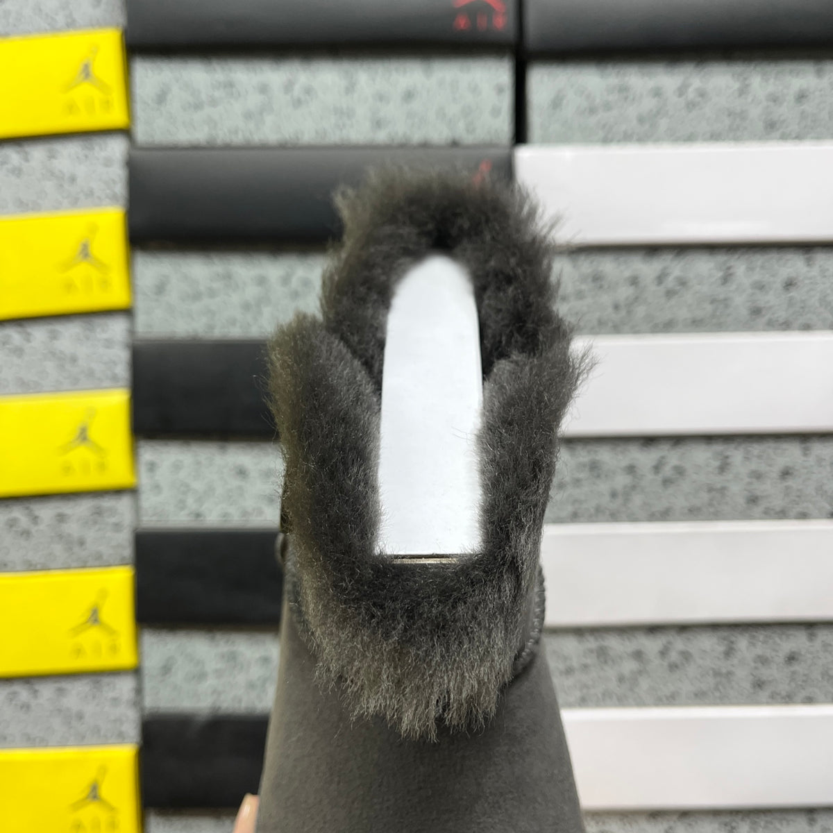 UGG Grey Button Ankle Boots